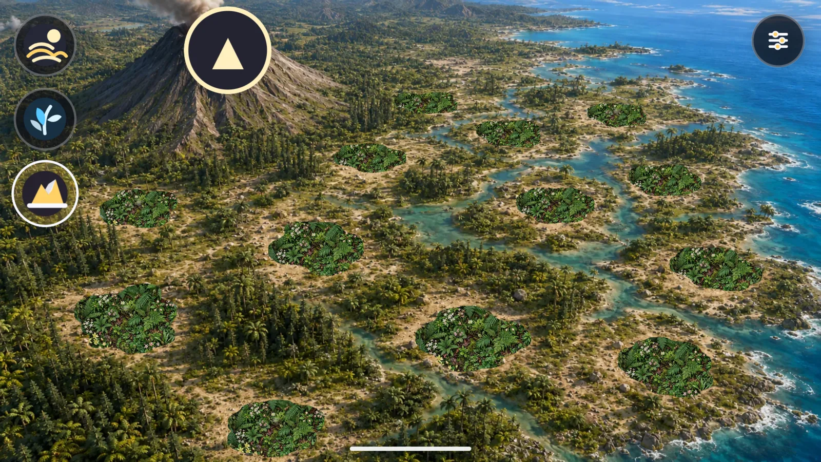 Peekasaurus excavation map with hidden dinosaur finds