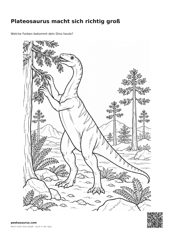 Plateosaurus macht sich richtig groß