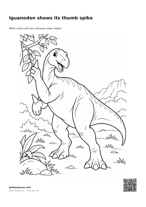 Iguanodon shows its thumb spike