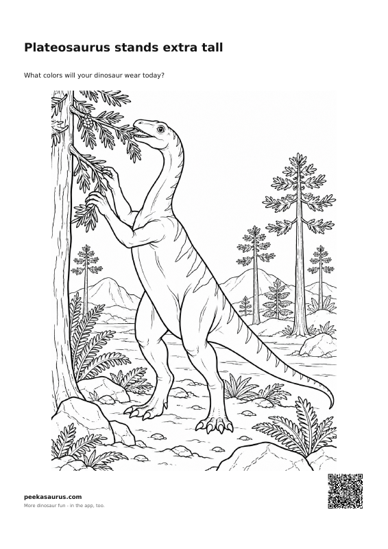 Plateosaurus stands extra tall