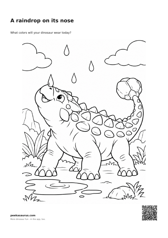 A raindrop on its nose