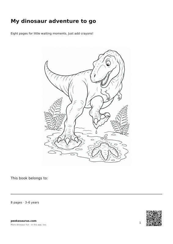 My dinosaur adventure to go