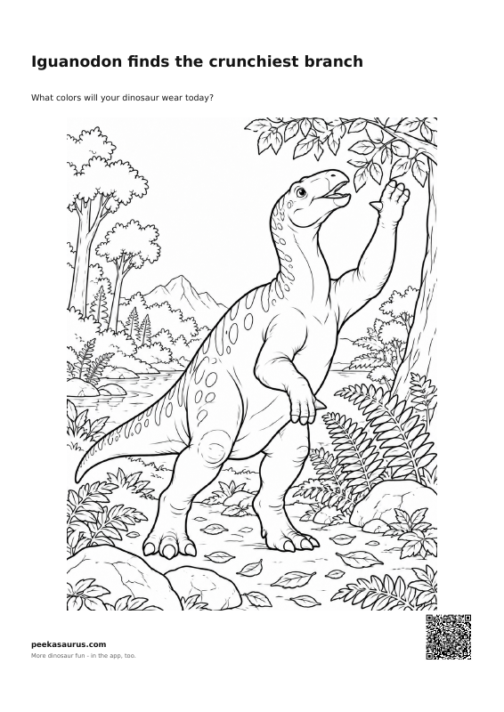 Iguanodon finds the crunchiest branch
