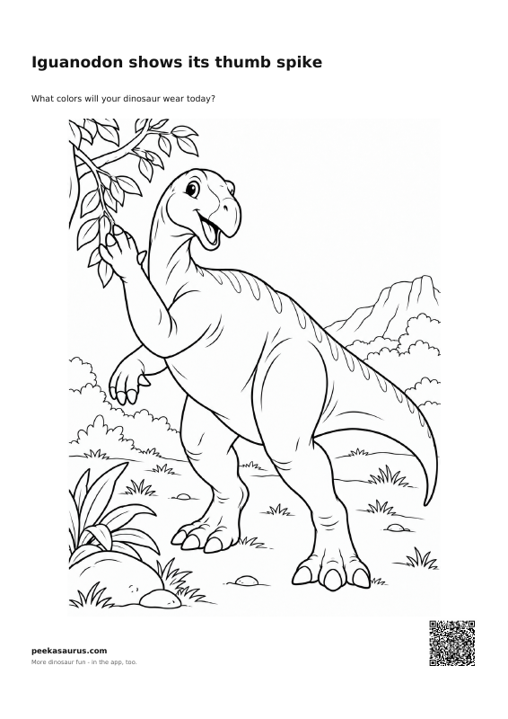 Iguanodon shows its thumb spike