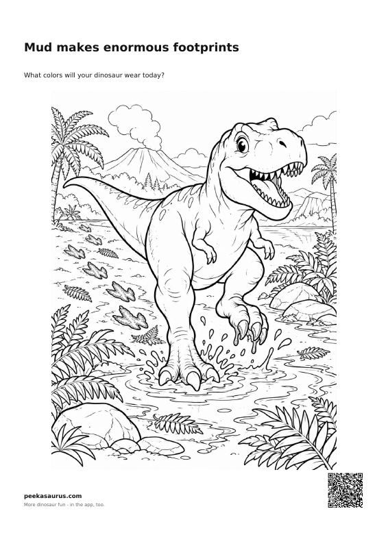 Mud makes enormous footprints