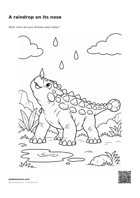 A raindrop on its nose