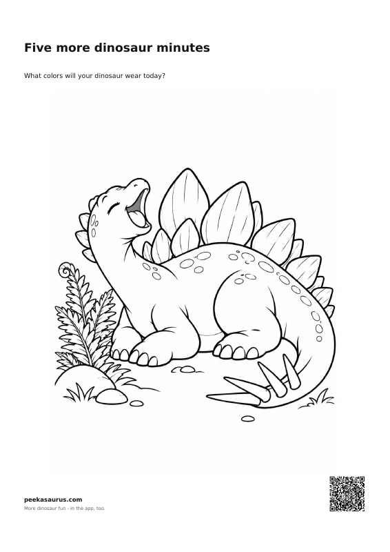 Five more dinosaur minutes
